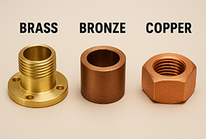 Brass vs Bronze vs Copper: The Ultimate Guide for Engineers