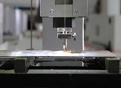 high-quality manufactured part using EDM hole drilling